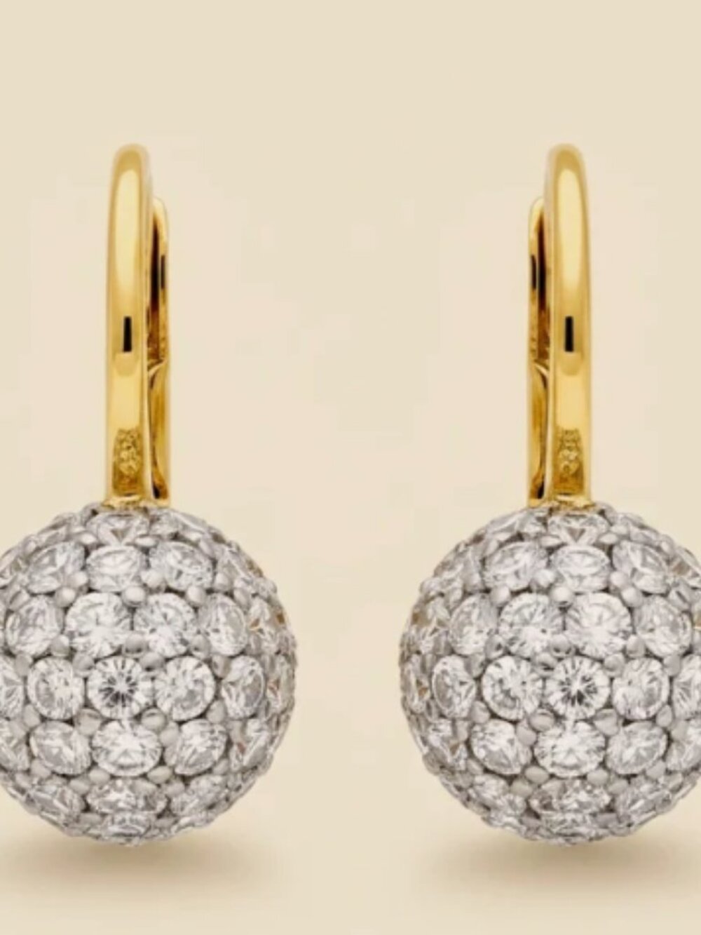 18K Holiday Sparkling Pave Balls